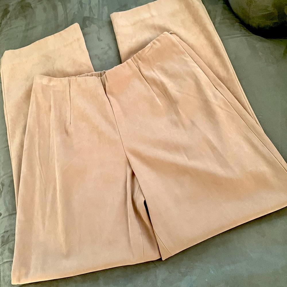 Tan Coldwater Creek pants, size 8. Gently worn. Office or casual.